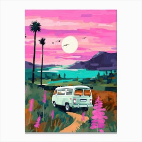 Camper Van Travel, Mountain Print, Housewarming Canvas Print