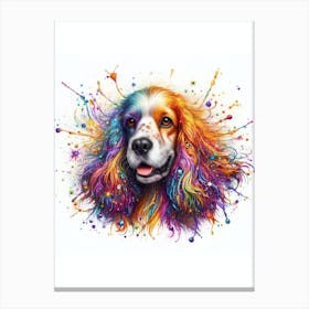 Cocker Spaniel Watercolour Canvas Print