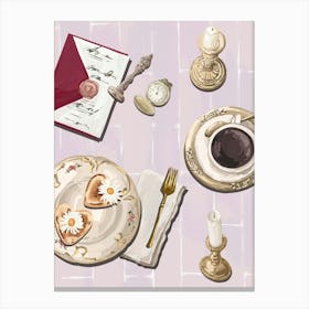 Coquette Tea Party Poster Canvas Print