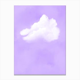 Cloud Sky Purple Canvas Print