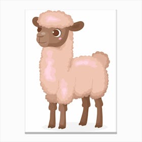 Cute Llama Canvas Print