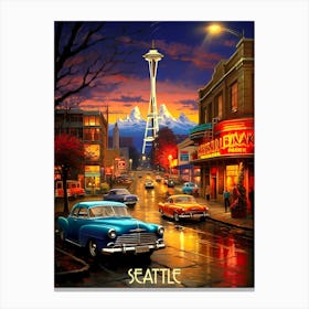 Seattle - Cityscape Canvas Print