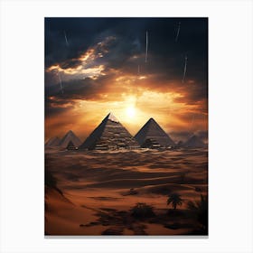 Egyptian Pyramids 1 Canvas Print