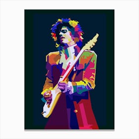 Prince Singer Musician Pop Art WPAP Canvas Print