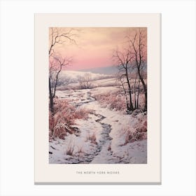Dreamy Winter National Park Poster  The North York Moors England 1 Canvas Print