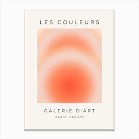 Les Couleurs | 09 - Gradient Orange Aura Canvas Print