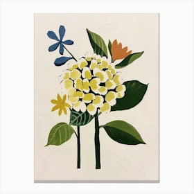 Painted Florals Hydrangea 1 Canvas Print