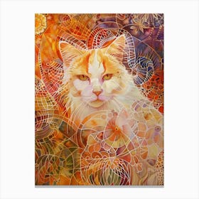 Cat Painting 4 Canvas Print