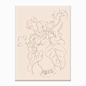 Vase Of Flowers Canvas Print