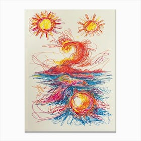 Sun And Moon Canvas Print