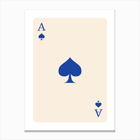 Ace Of Spades 13 Canvas Print