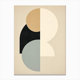 Beige Bauhaus Perg Perspective Canvas Print