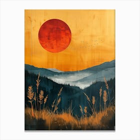 Sunset In The Mountains 7 Canvas Print