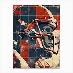 American Football Player Vintage Poster 46 Stampe su tela