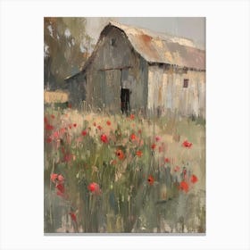 Poppies In The Field 21 Canvas Print