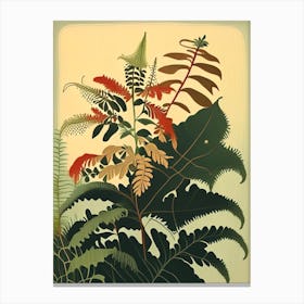 Chinese Holly Fern Rousseau Inspired Canvas Print