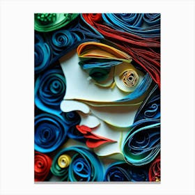 Quilling Art 5 Canvas Print