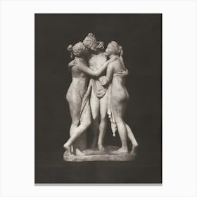 Sensual nude sculpture, Canvas Print