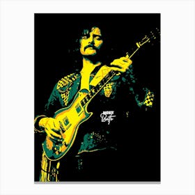 Dickey Betts American Guitarist in Pop ARt Illustration Canvas Print