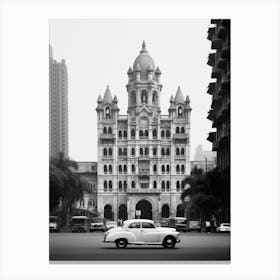 Mumbai, India, Black And White Old Photo 4 Canvas Print
