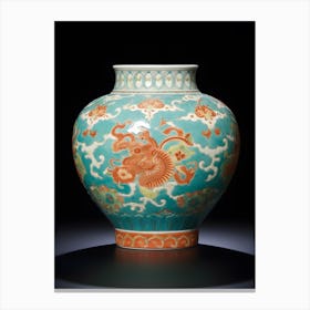 Qing Dynasty Vase Canvas Print