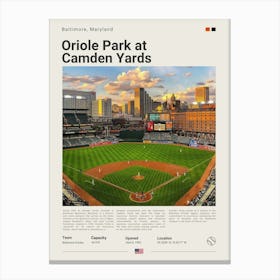 Baseball - Baltimore Orloles - Camden Yards Canvas Print