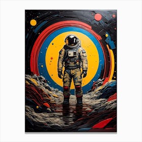 Astronaut In Space 5 Canvas Print