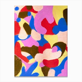 Abstract Shapes - Oilpastels Canvas Print