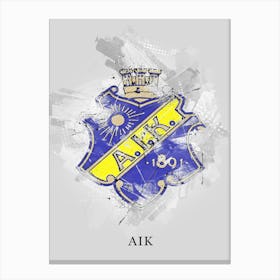 Aik Logo Street Art Canvas Print