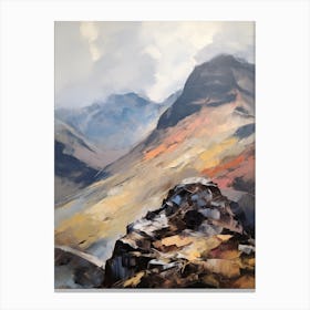 Scafell England 2 Mountain Painting Canvas Print