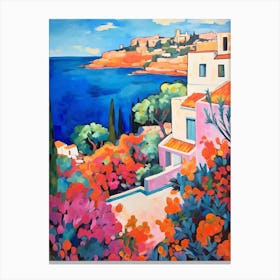 Ibiza Spain 8 Fauvist Painting Canvas Print