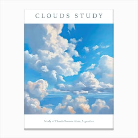 Study Of Clouds Buenos Aires, Argentina 2 Canvas Print