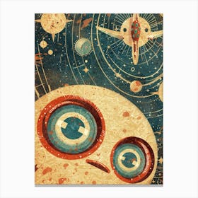 Space Alien Canvas Print