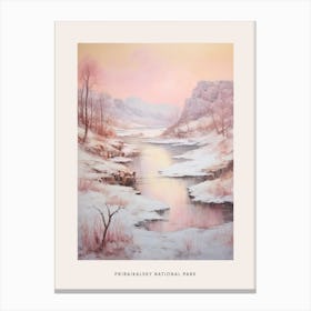 Dreamy Winter National Park Poster  Pribaikalsky National Park Russia 1 Canvas Print