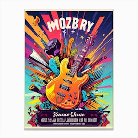 Mozby Concert Poster Canvas Print