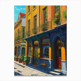 Old City Streets Canvas Print