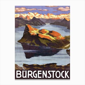 Bürgenstock Mountain, Switzerland Canvas Print