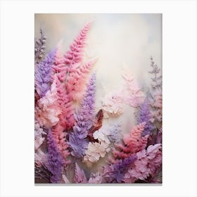 Pink Ferns Canvas Print