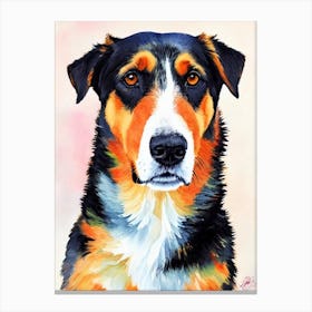 Beauceron 2 Watercolour dog Canvas Print