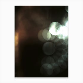 Abstract Bokeh Geometric Light Pattern Canvas Print