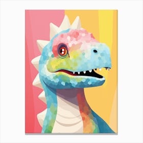 Colourful Dinosaur Saltasaurus 4 Canvas Print