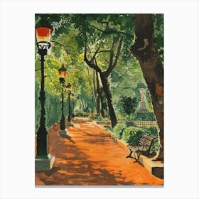 Kensington Gardens London Parks Garden 6 Painting Canvas Print