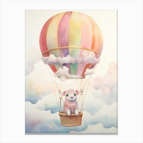 Baby Ram 1 In A Hot Air Balloon Canvas Print