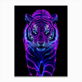 Neon Tiger Canvas Print