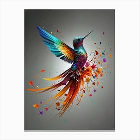 Colorful Hummingbird Canvas Print