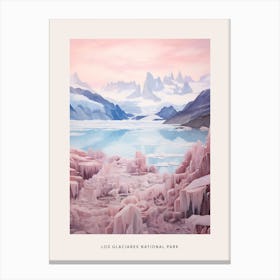 Dreamy Winter National Park Poster  Los Glaciares National Park Argentina 1 Canvas Print