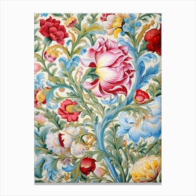 Floral Tapestry Canvas Print