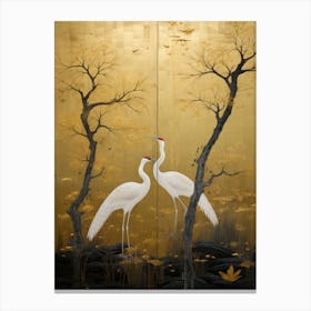 Two Cranes 1 Canvas Print