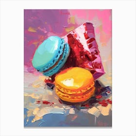 Macaroons Oil Painting 2 Canvas Print