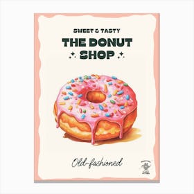 Old Fashioned Donut The Donut Shop 3 Canvas Print
